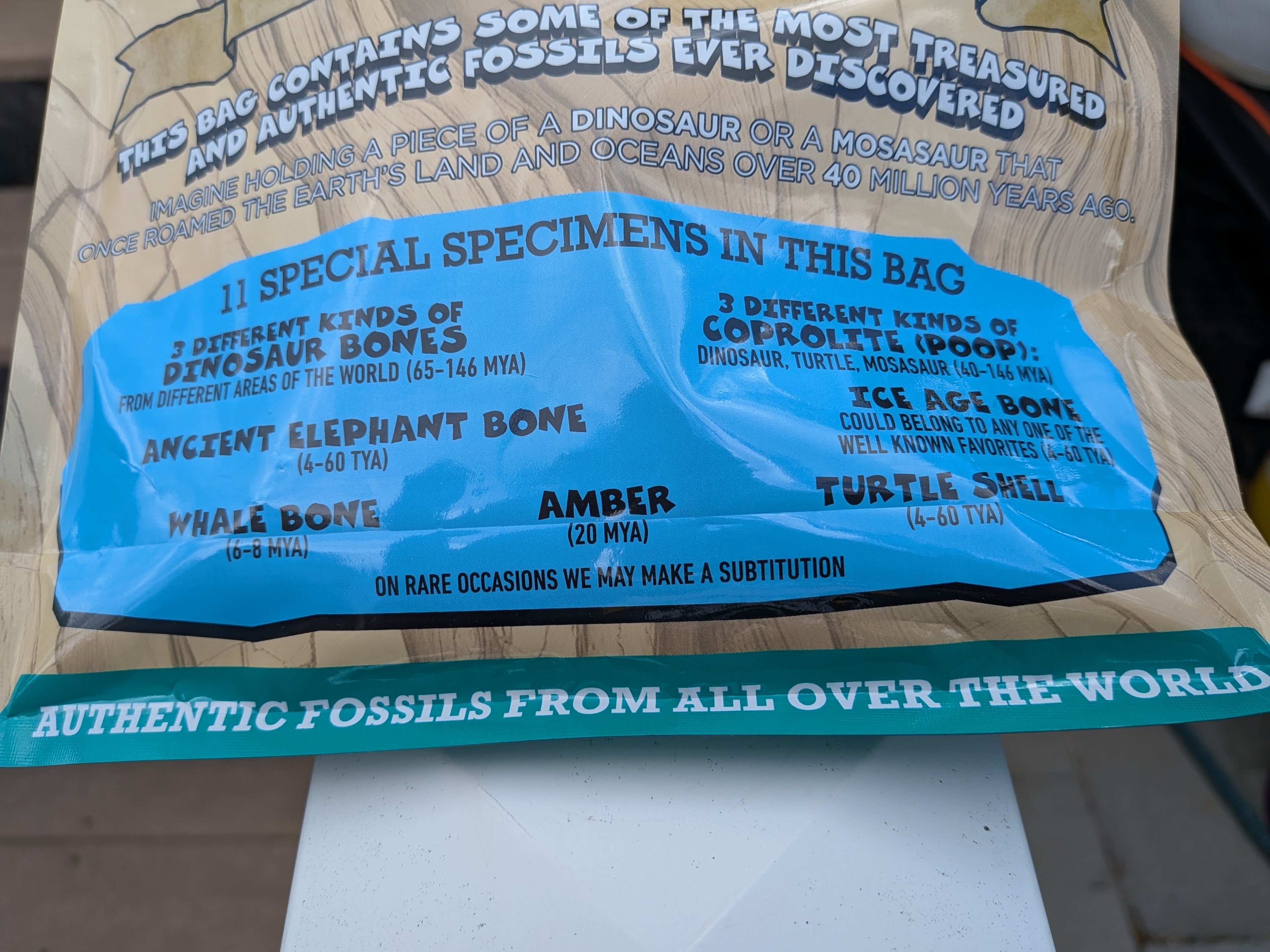 Paleontologist's JACKPOT ( Bone, Poop, and More) Mining Bag